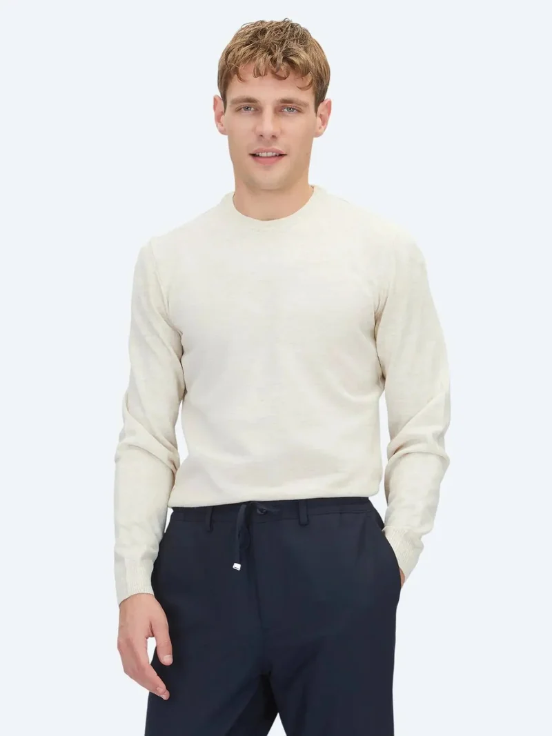 Kip Beige Knitwear Sweatshirt